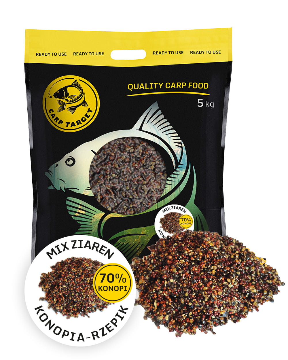 Konopie Rzepik MIX Ziaren Zanęta 5 kg